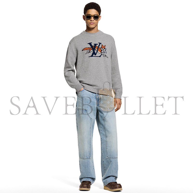 LOUIS VUITTON CHUNKY WOOL-CASHMERE CREWNECK 1AJBU3